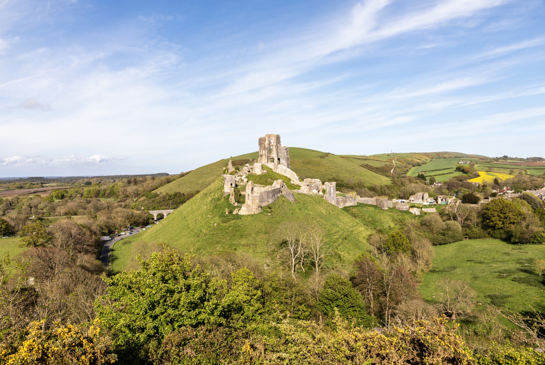Corfe Castle, Dorset, UK
